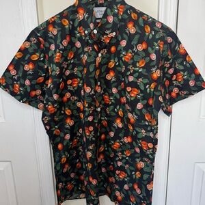 Vibrant Ledbury SS men’s citrus Print Men's Shirt